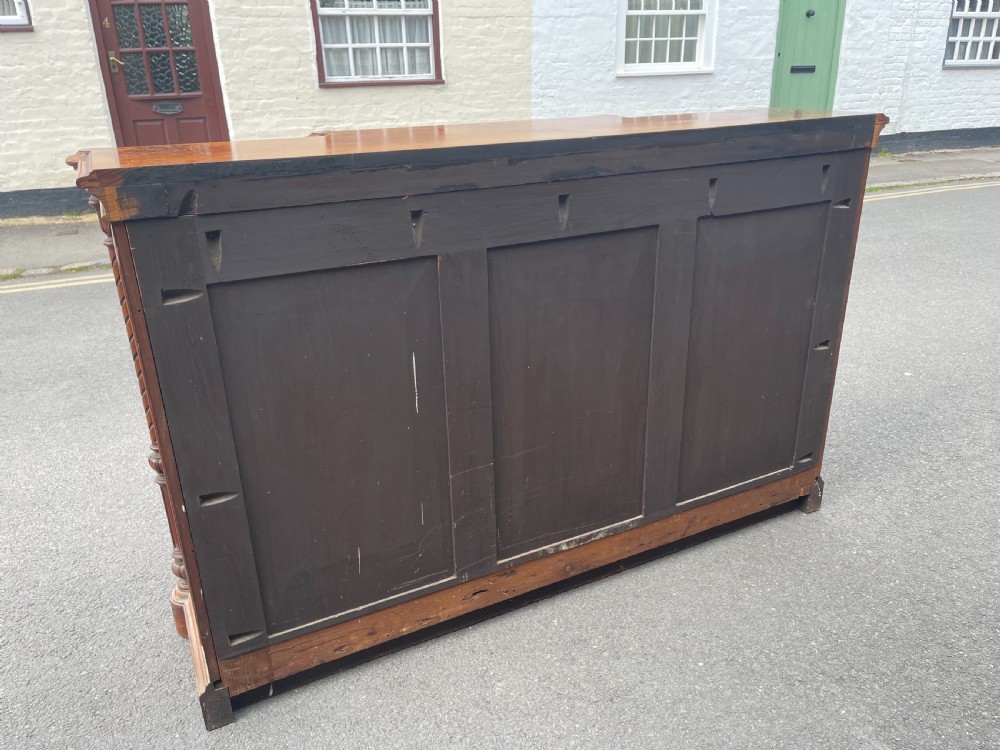 Early Victorian inlaid Walnut side cabinet  View IX