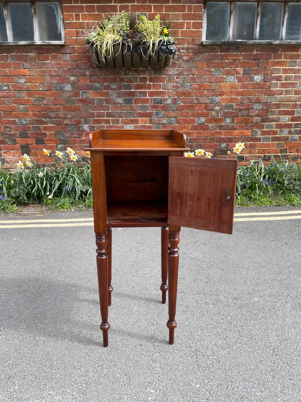 Tall Victorian mahogany cupboard  View II