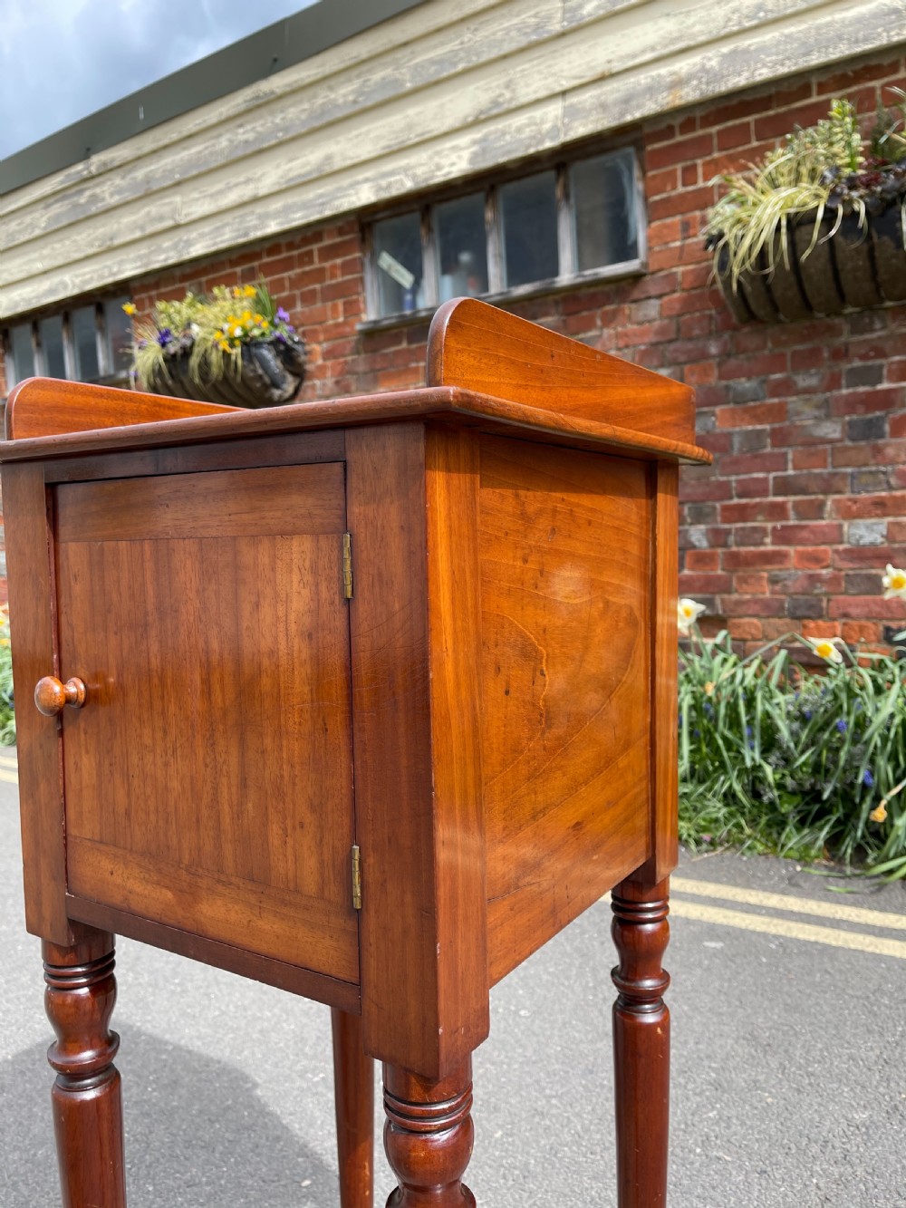 Tall Victorian mahogany cupboard  View III