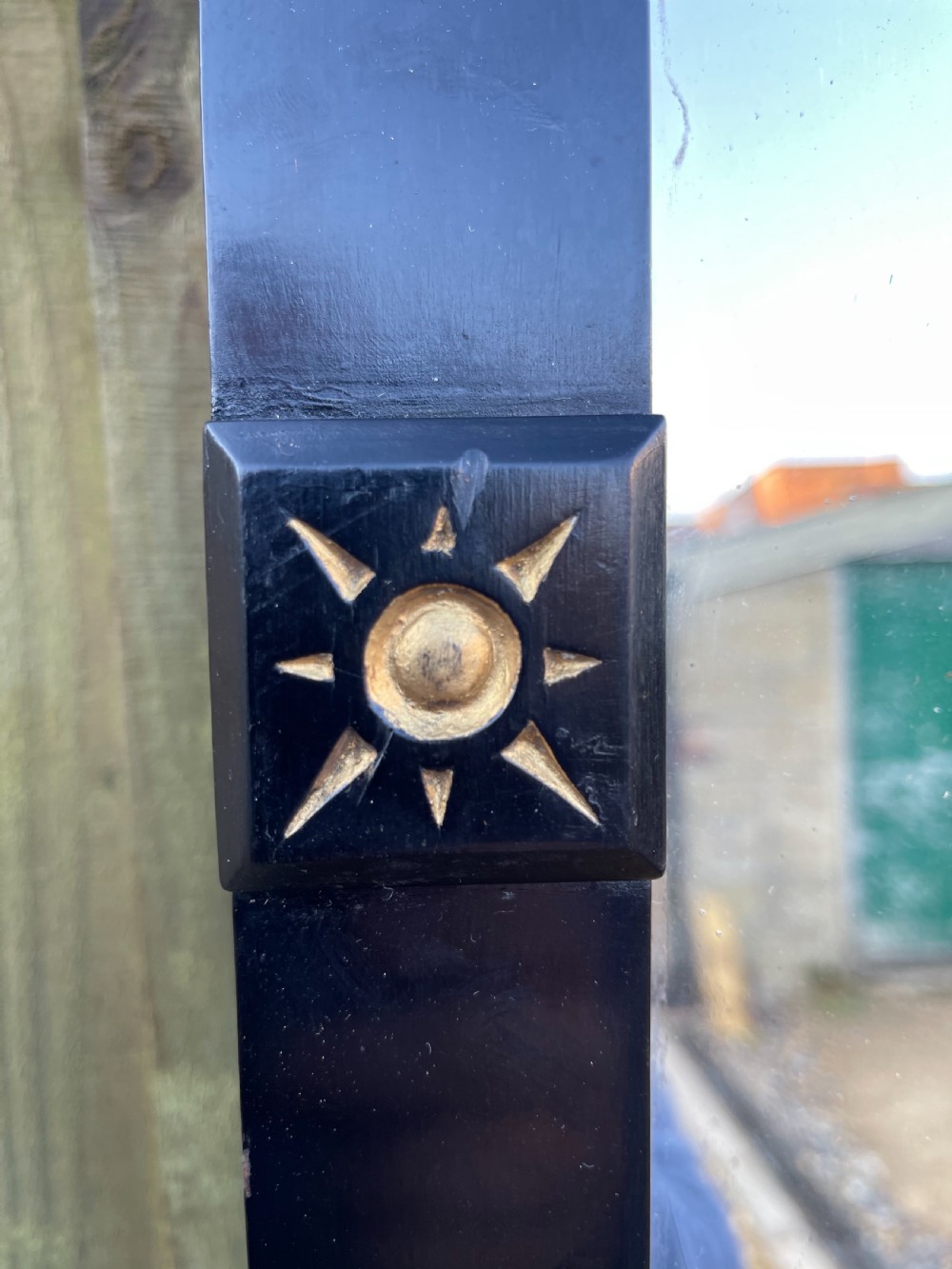 Victorian aesthetic ebonised mirror  View VI