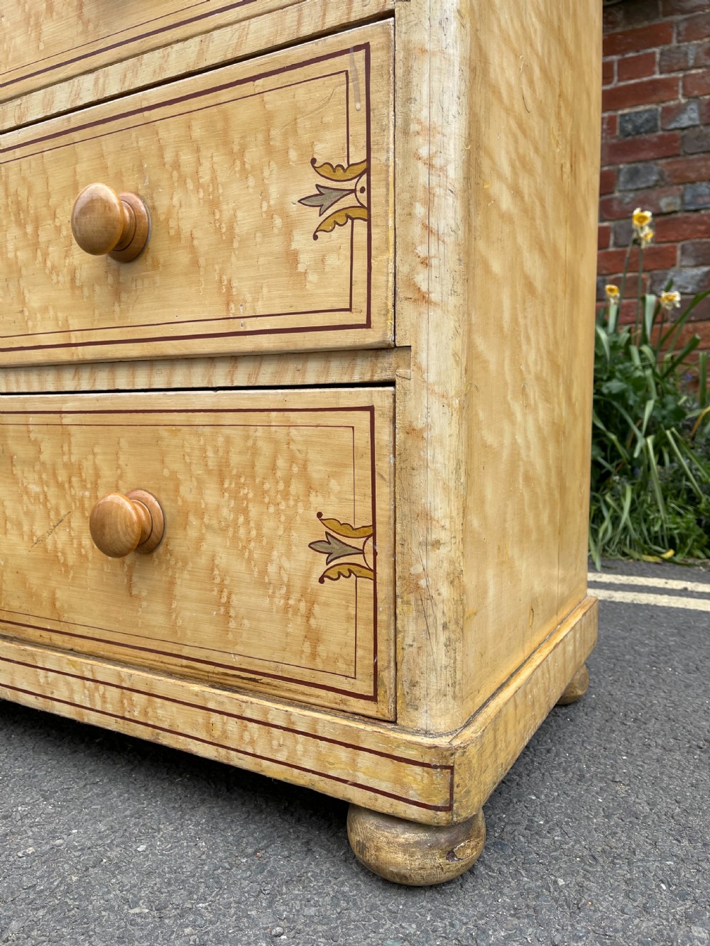 Victorian painted pine bedroom pair View VIII