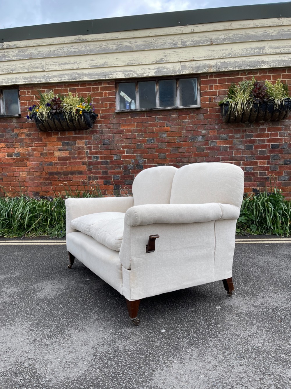 Small drop arm sofa.  View III