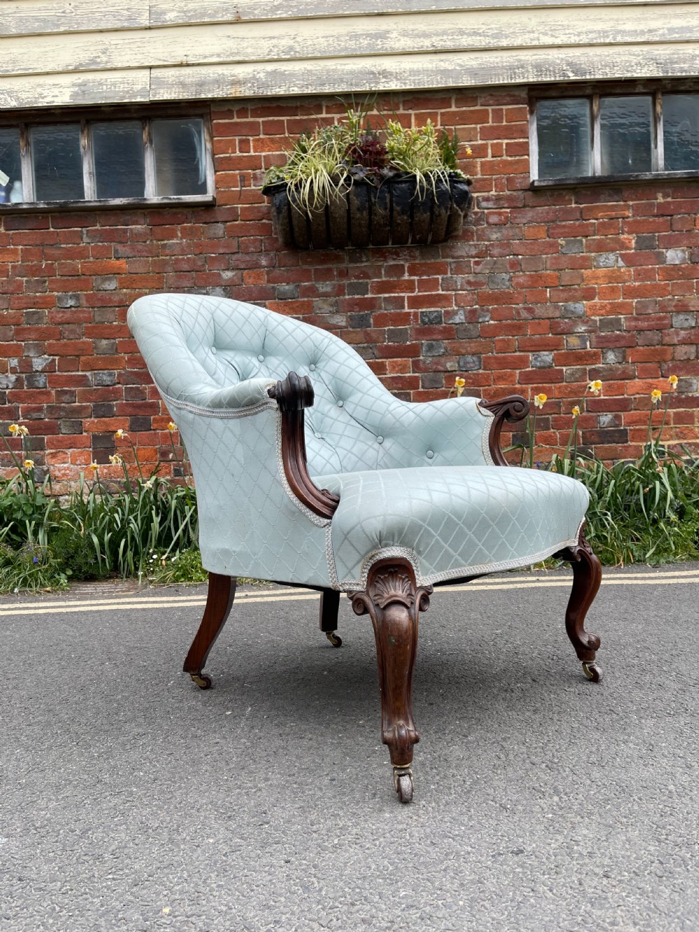 Mid Nineteenth century rosewood armchair  View III