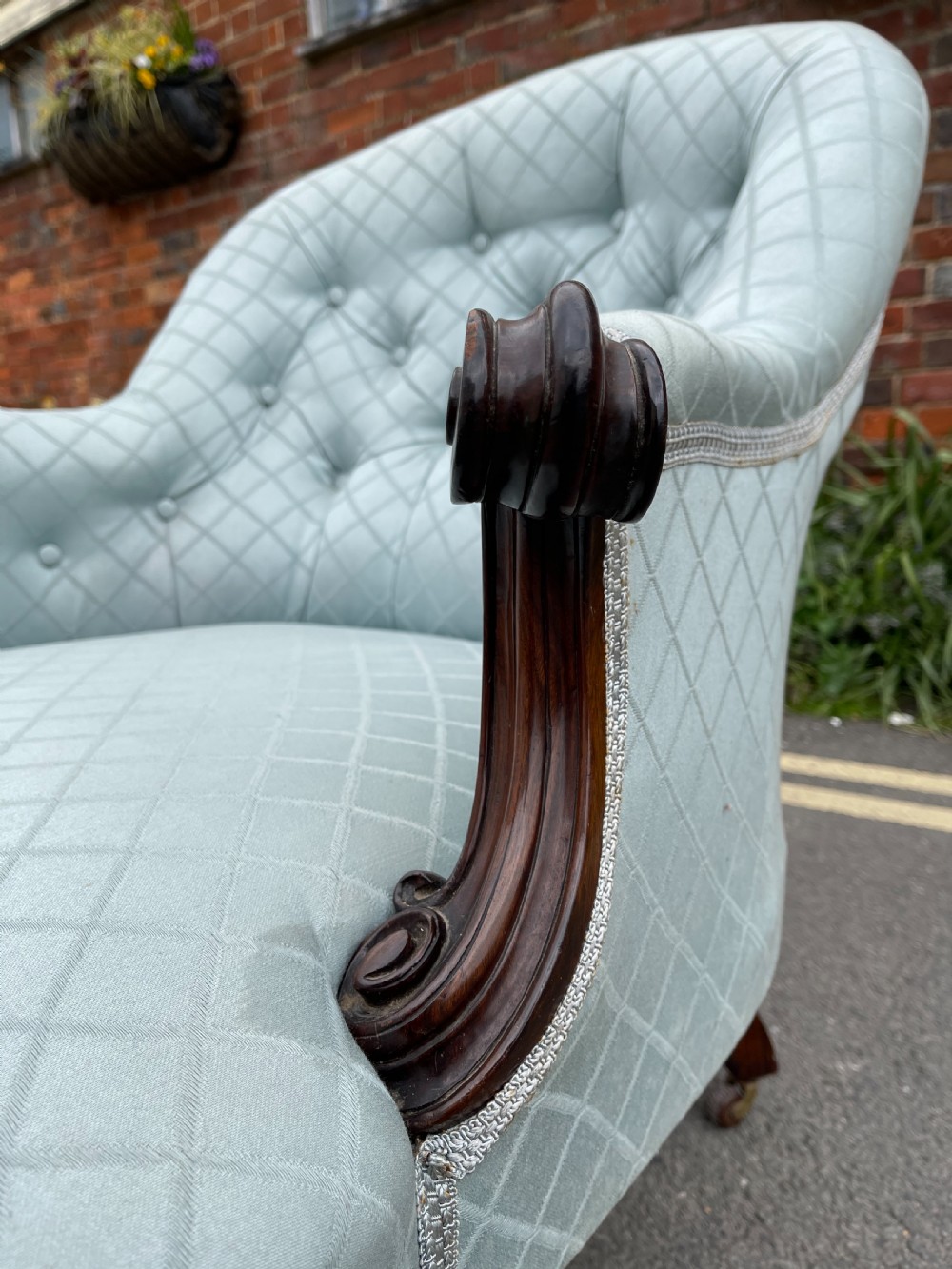 Mid Nineteenth century rosewood armchair  View V