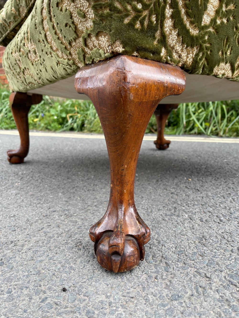 Walnut wing armchair  View III