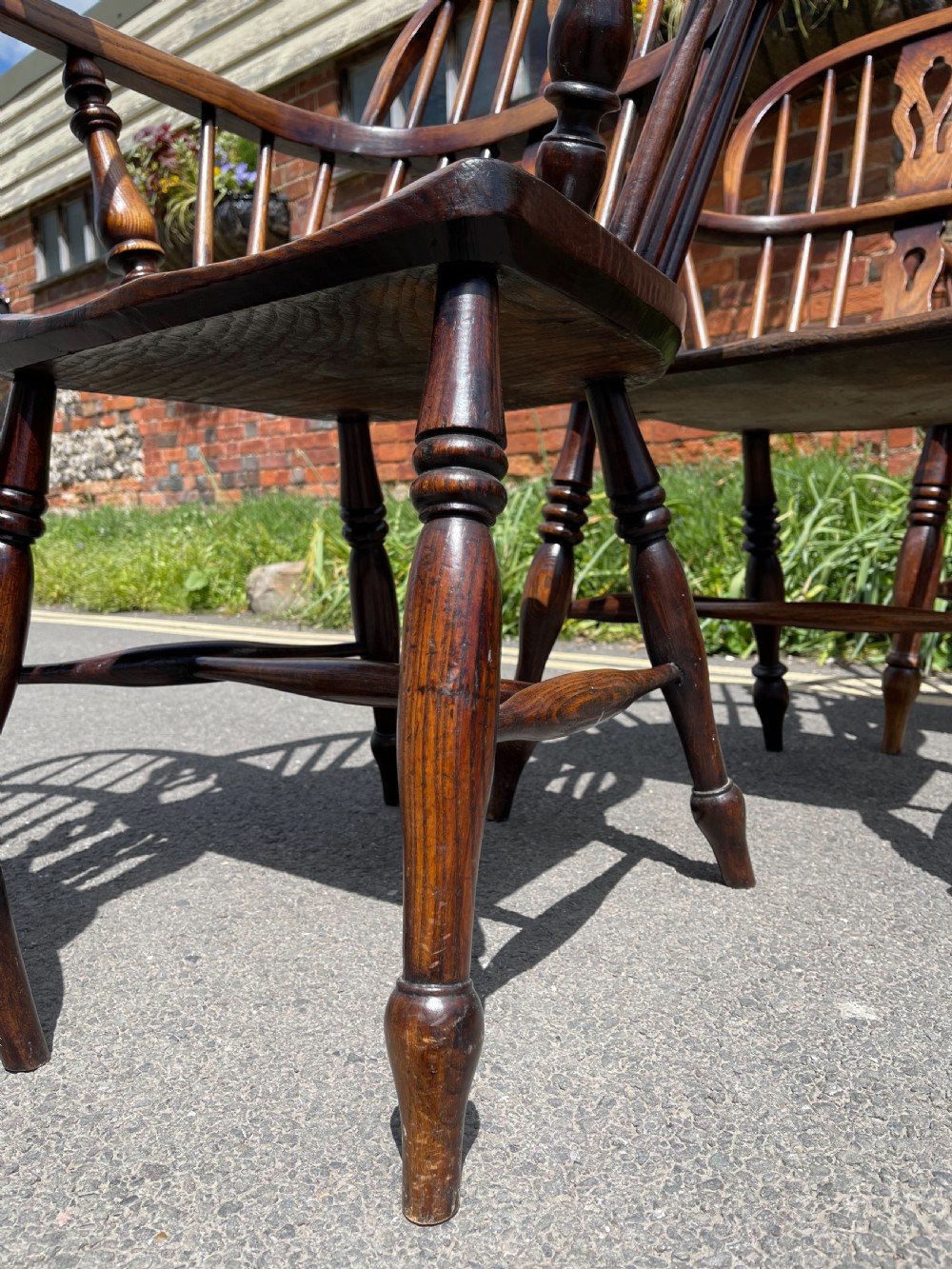 Assembled set of eight Windsor armchairs  View VI