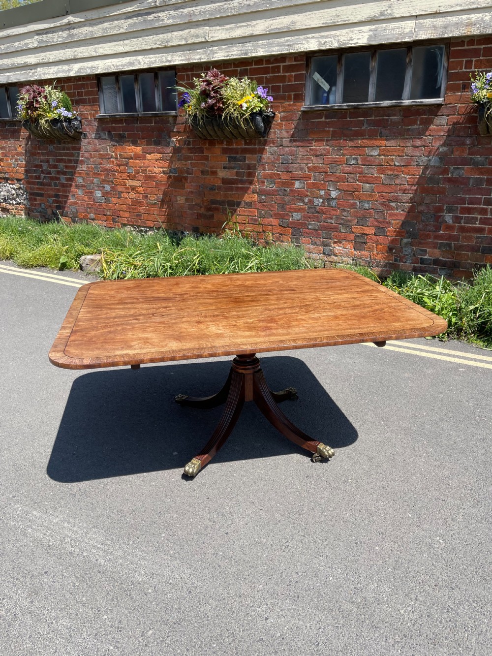 George III mahogany breakfast table  View III