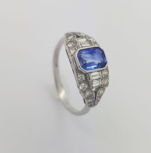Art Deco Sapphire