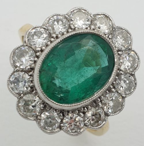 Emerald Diamond Cluster