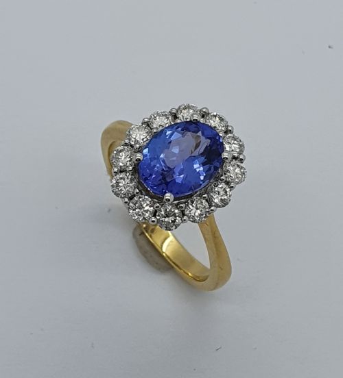 Tanzanite Diamond Dress Ring