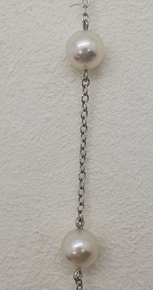 18CT WHITE GOLD AND AKOYA PEARLS - ADDITIONAL PHOTO 6