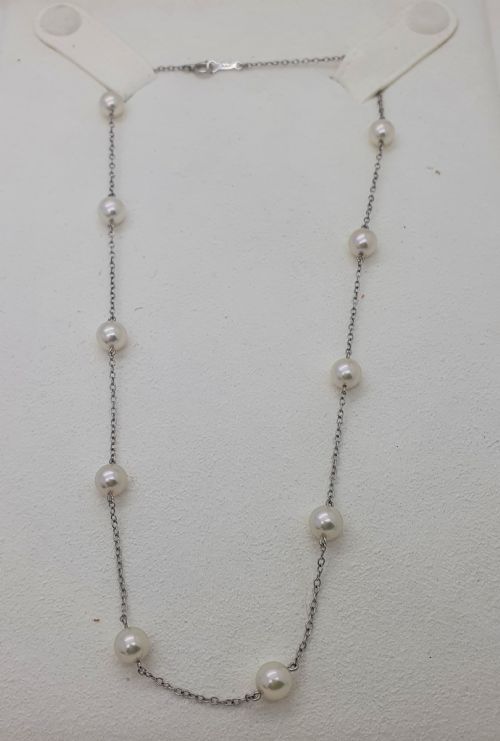 18CT WHITE GOLD AND AKOYA PEARLS - ADDITIONAL PHOTO 10