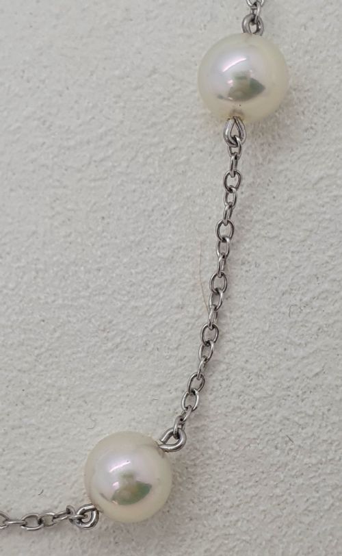 18CT WHITE GOLD AND AKOYA PEARLS - ADDITIONAL PHOTO 12