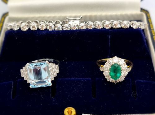 COLLET SET DIAMOND TENNIS BRACELET - ADDITIONAL PHOTO 4