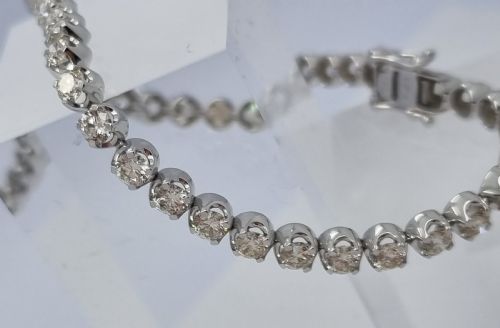 COLLET SET DIAMOND TENNIS BRACELET - ADDITIONAL PHOTO 5