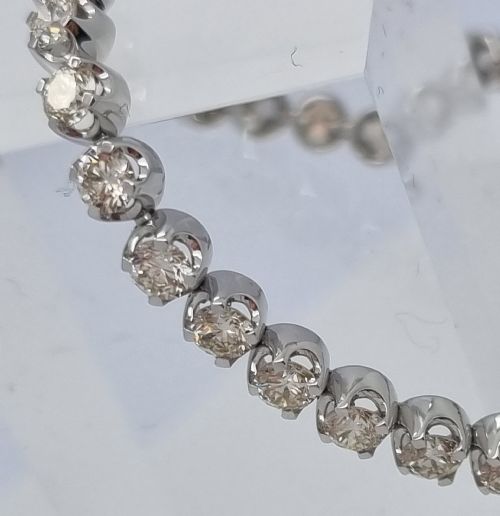 COLLET SET DIAMOND TENNIS BRACELET - ADDITIONAL PHOTO 6