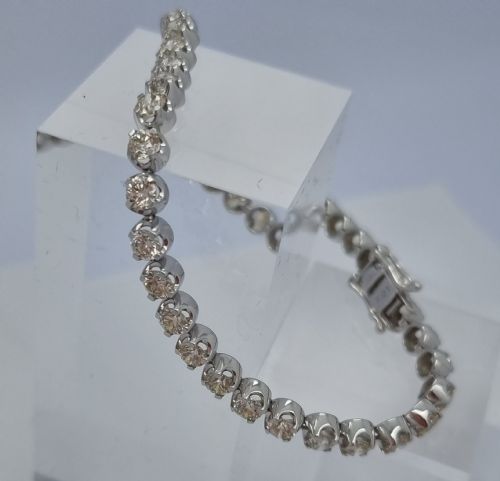 COLLET SET DIAMOND TENNIS BRACELET - ADDITIONAL PHOTO 8