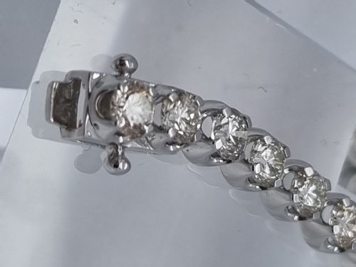 COLLET SET DIAMOND TENNIS BRACELET - ADDITIONAL PHOTO 9