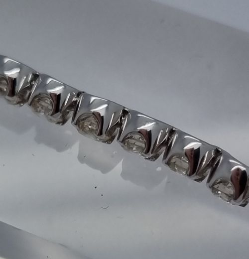 COLLET SET DIAMOND TENNIS BRACELET - ADDITIONAL PHOTO 14