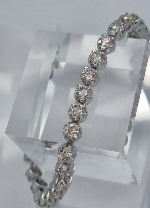 COLLET SET DIAMOND TENNIS BRACELET - ADDITIONAL PHOTO 15