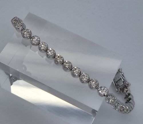 COLLET SET DIAMOND TENNIS BRACELET - ADDITIONAL PHOTO 16
