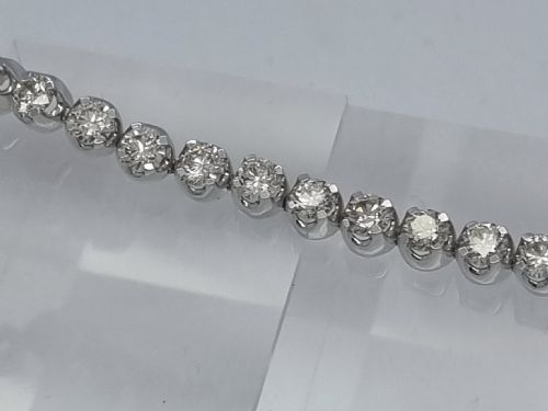 COLLET SET DIAMOND TENNIS BRACELET - ADDITIONAL PHOTO 17