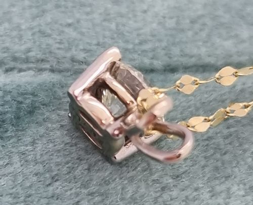 14CT YG DIAMOND PENDANT - ADDITIONAL PHOTO 3