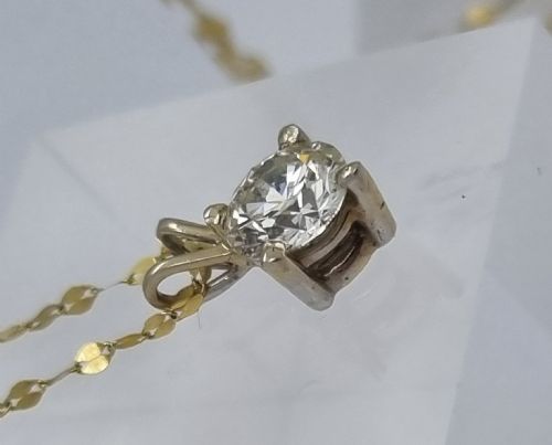14CT YG DIAMOND PENDANT - ADDITIONAL PHOTO 8