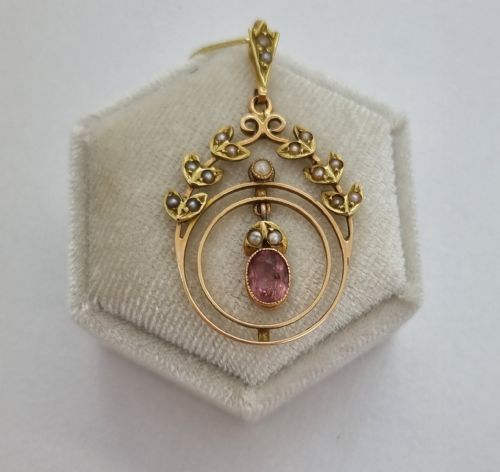 15CT EDWARDIAN PENDANT - ADDITIONAL PHOTO 1