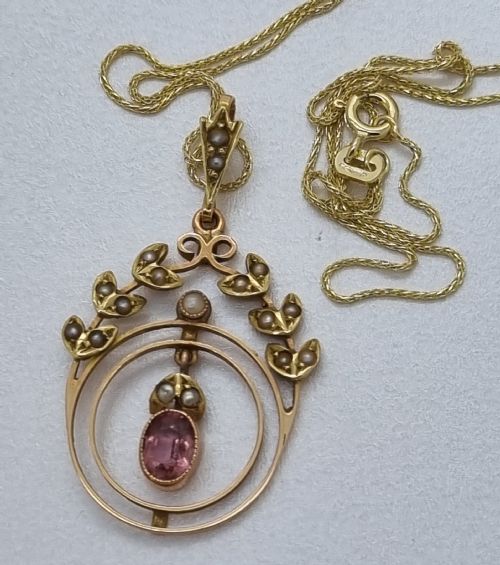 15CT EDWARDIAN PENDANT - ADDITIONAL PHOTO 2