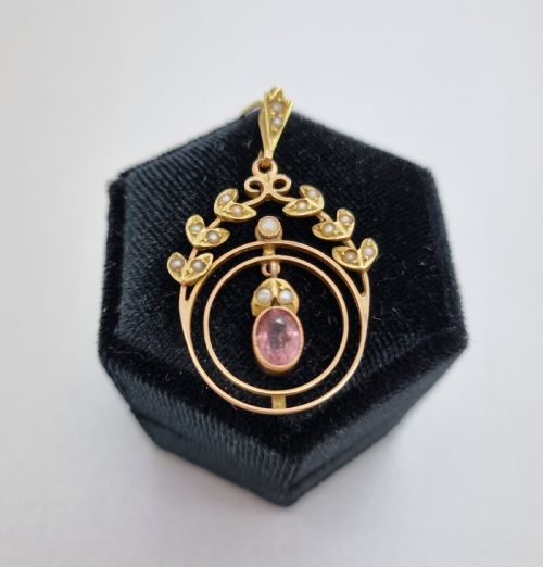 15CT EDWARDIAN PENDANT - ADDITIONAL PHOTO 3