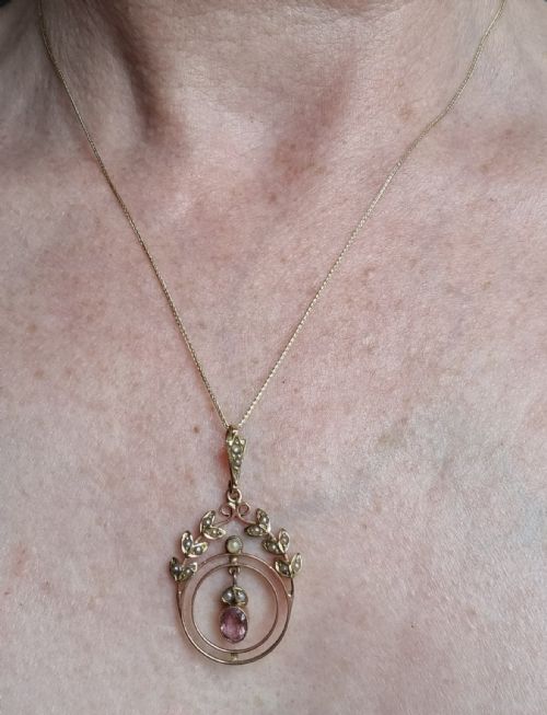 15CT EDWARDIAN PENDANT - ADDITIONAL PHOTO 9