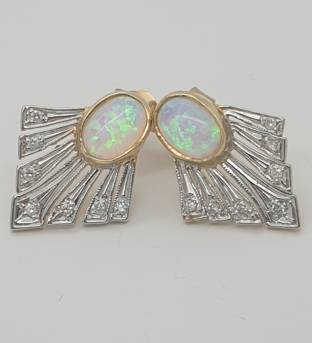 Opal earrings