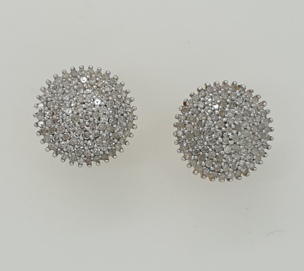 Diamond Cluster Earrings