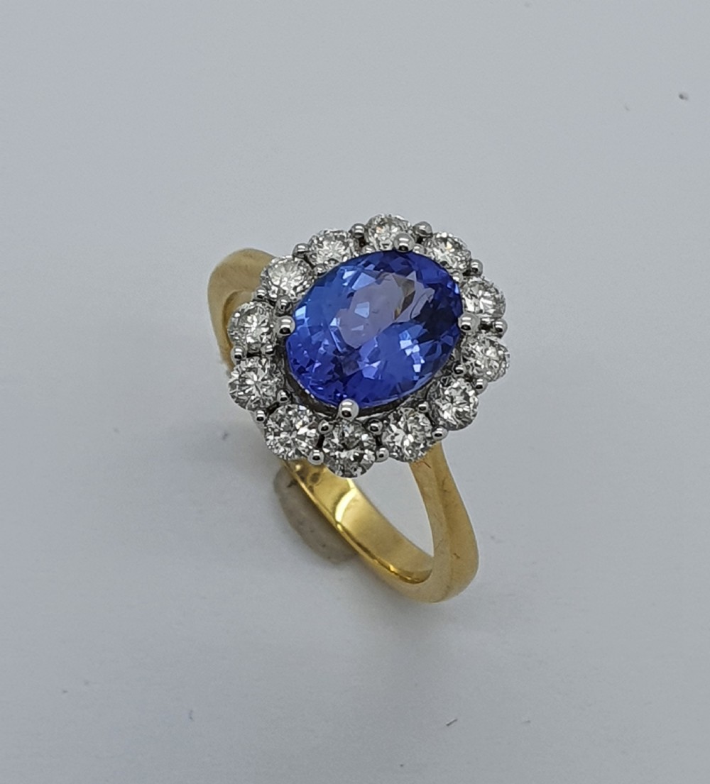 Tanzanite Diamond Dress Ring 