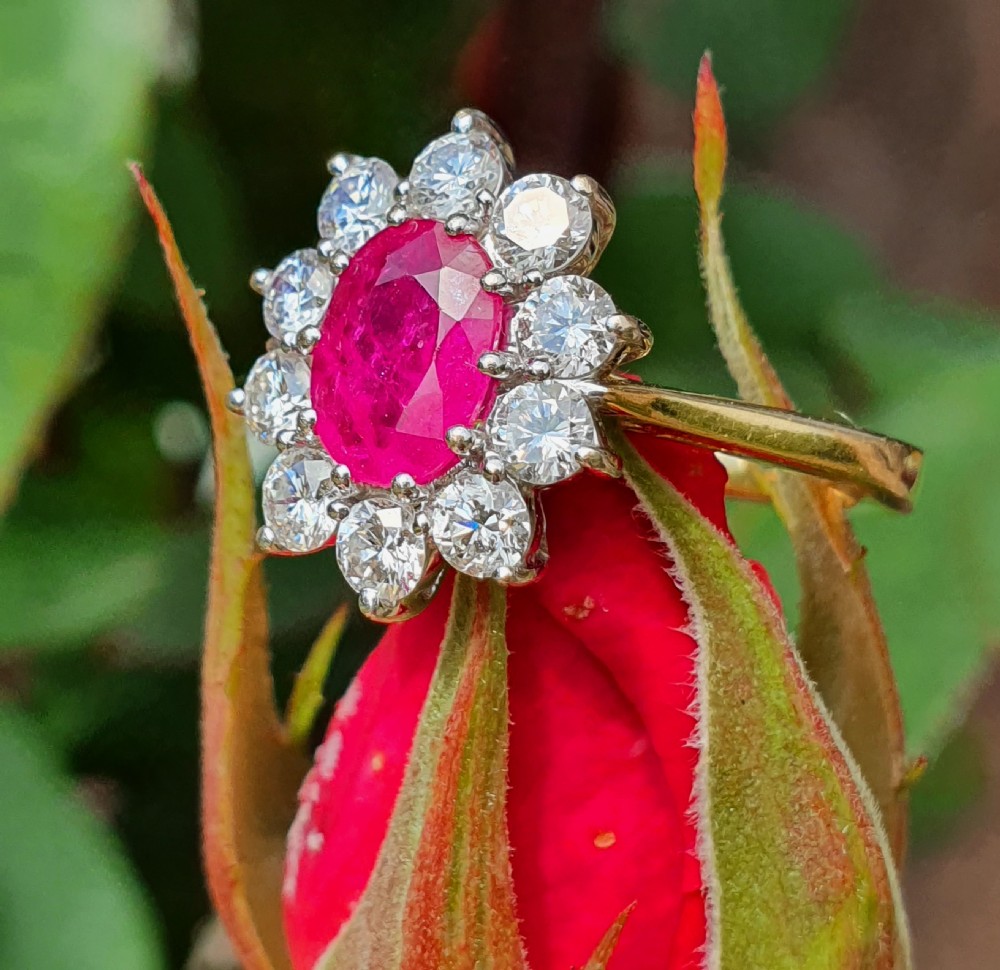 Ruby Diamond Cluster View VIII