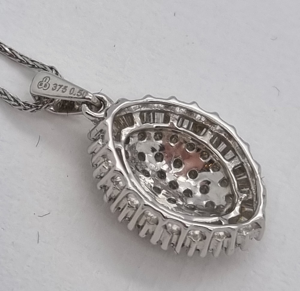 Diamond Cluster Pendant View II