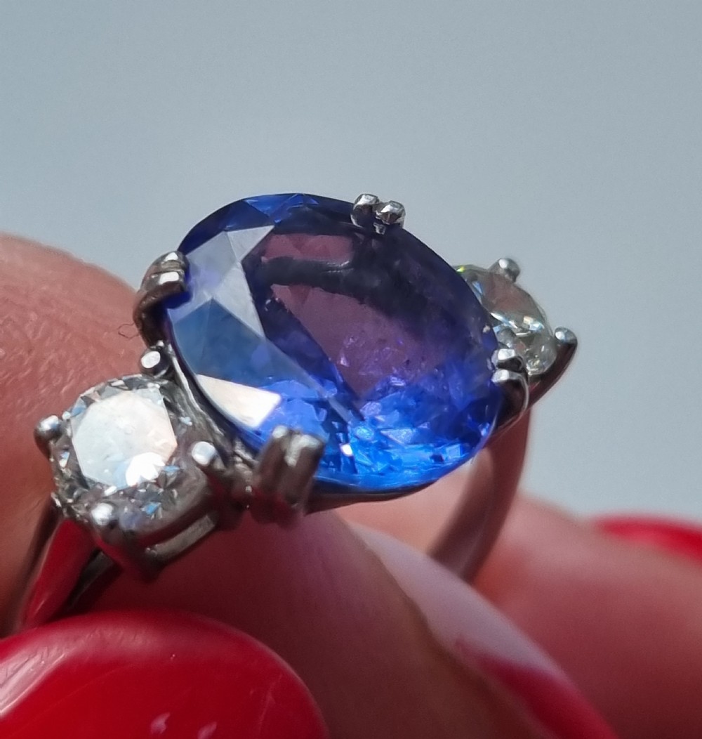 Platinum Tanzanite Diamond Trilogy  View IX