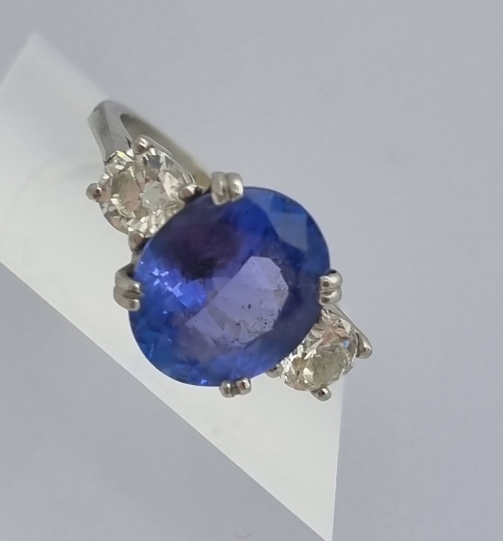 Platinum Tanzanite Diamond Trilogy  View VI