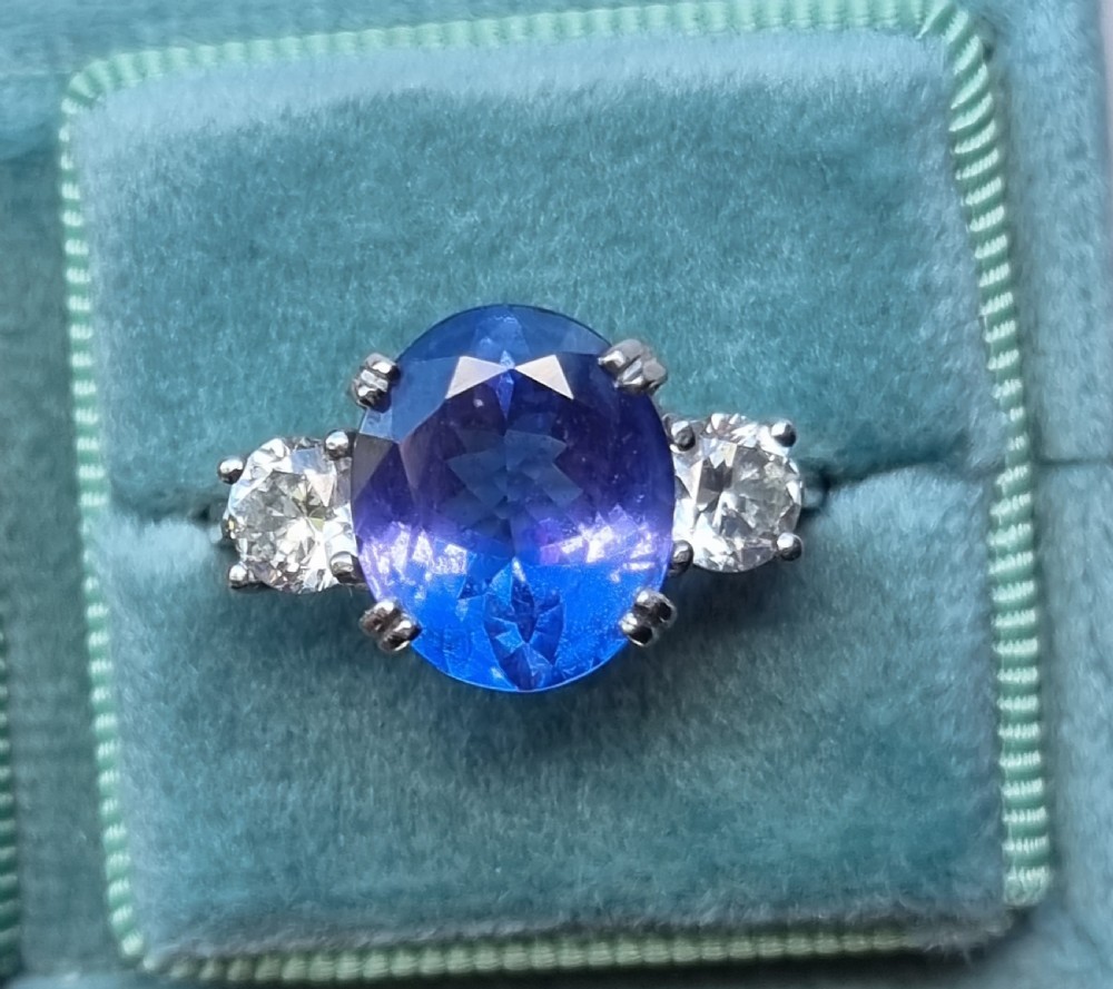 Platinum Tanzanite Diamond Trilogy  View XIII