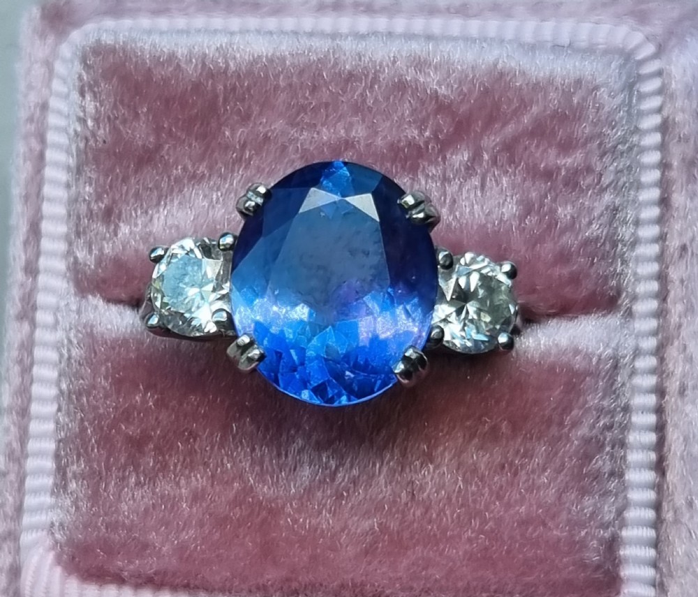 Platinum Tanzanite Diamond Trilogy  View XIV