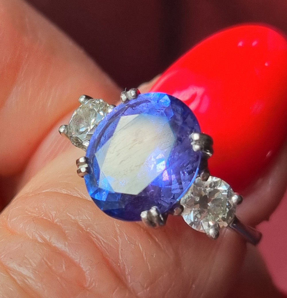 Platinum Tanzanite Diamond Trilogy  View XV