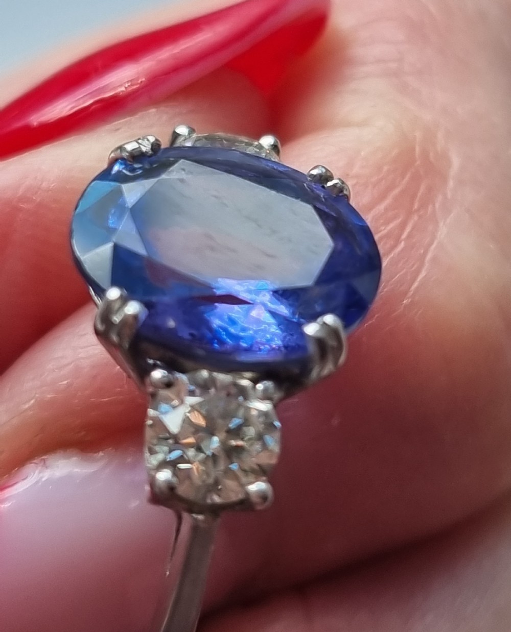 Platinum Tanzanite Diamond Trilogy  View XVIII