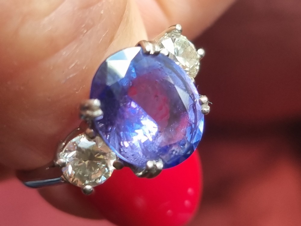 Platinum Tanzanite Diamond Trilogy  View XIX