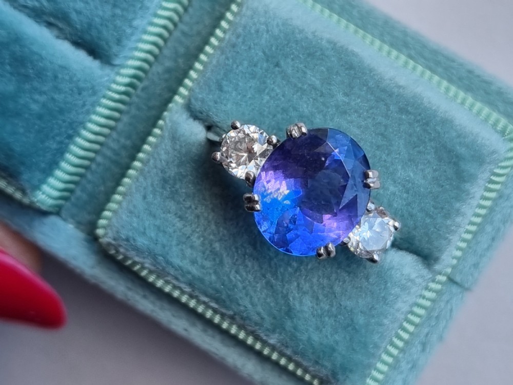 Platinum Tanzanite Diamond Trilogy  View XX