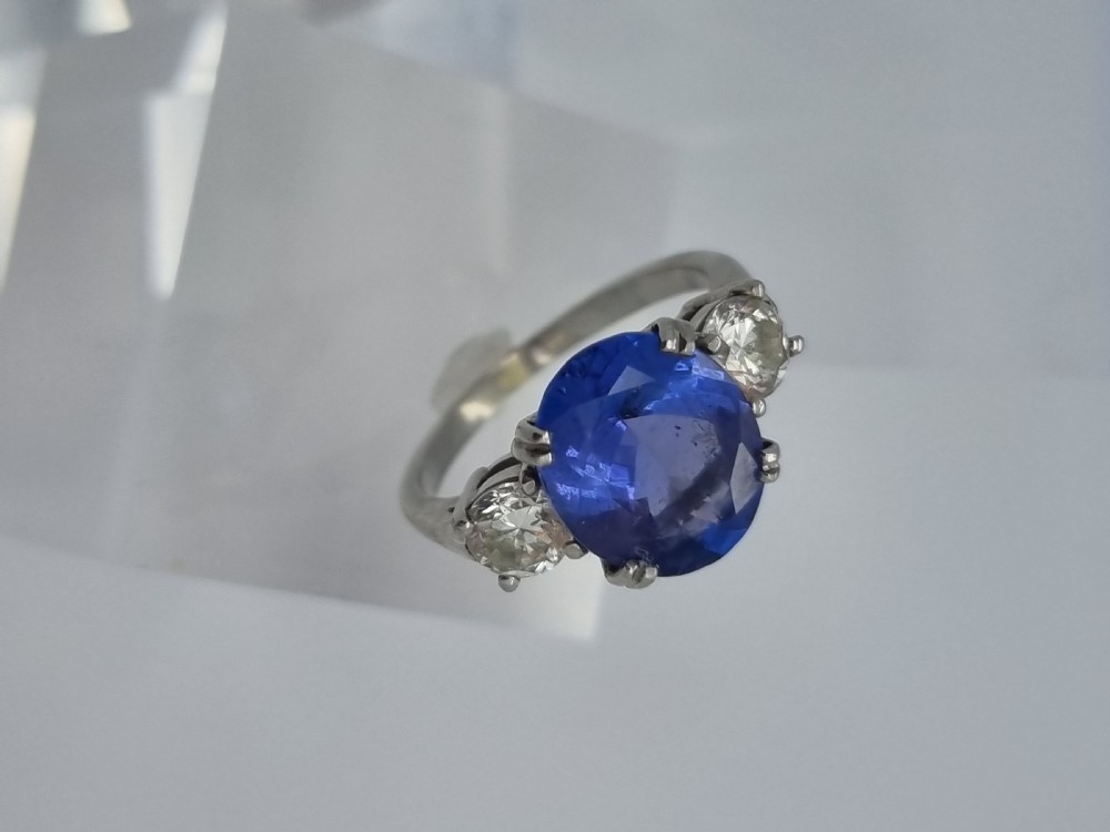 Platinum Tanzanite Diamond Trilogy  View XXI