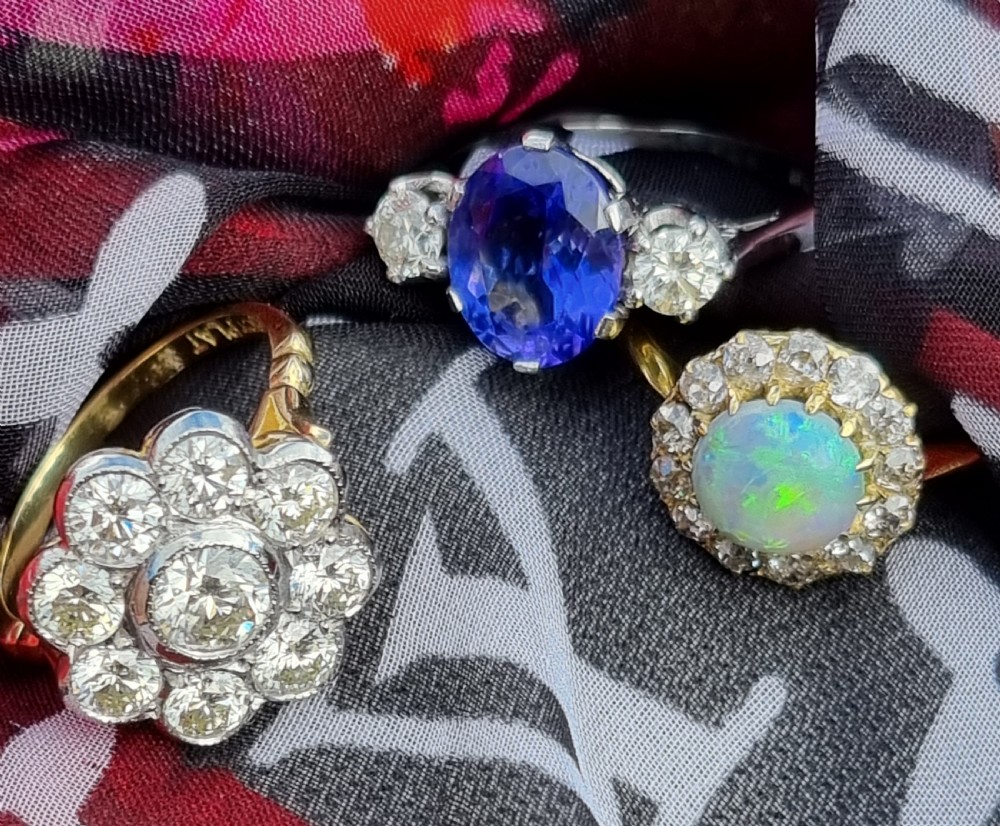 Vintage Opal Diamond Ring View XII