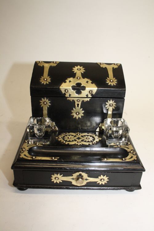 Late 19th Century Ebony Desk Tidy