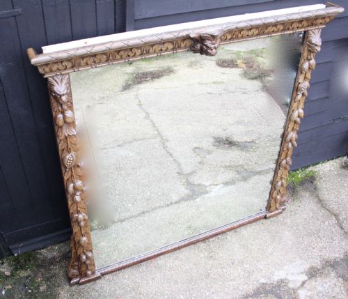 Large 5" High Oak Mirror C1830