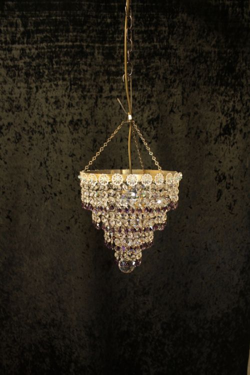 Early 20th Century Chandelier with 4 Layers of Drips